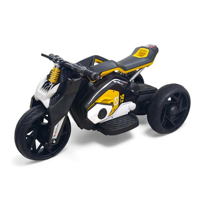 Kids Ride On Motorbike Black & Yellow