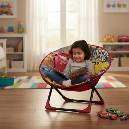 Cars Themed Kids Chair Multicoloured