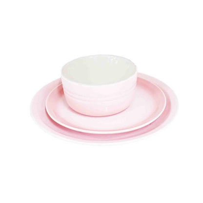 Kitchen Life 3 Piece Dinner For One Set Pink