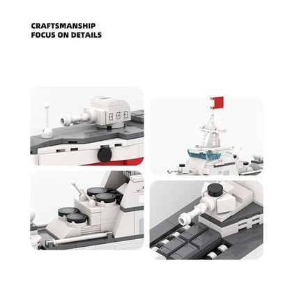 Wange Military Equipment Type 055 Destroyer 364 Piece Building Block Set