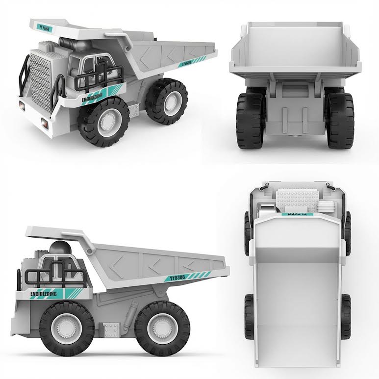 RC Dump Truck White