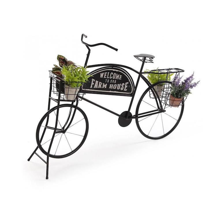 Bicycle Design Planter Black