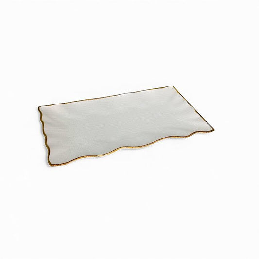 40.5 x 23cm Rectangular Platter White