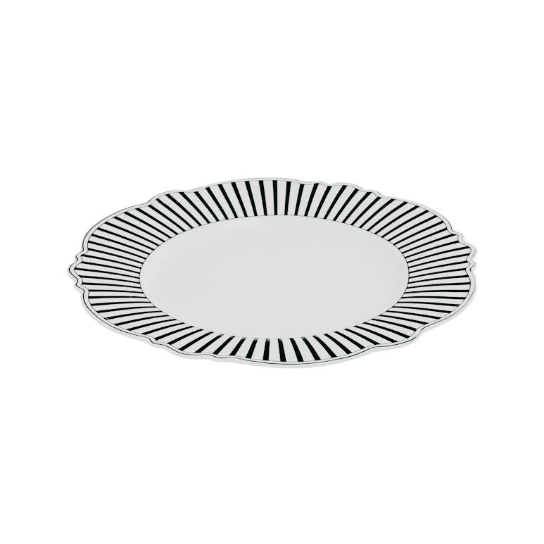 Jenna Clifford Ivory Noir 30cm Charger Black & White