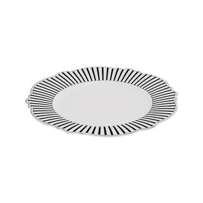 Jenna Clifford Ivory Noir 30cm Charger Black & White