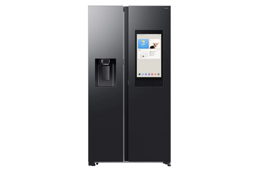 Samsung 594L AI Family Hub Side By Side Fridge with Water Dispenser Dark Grey
