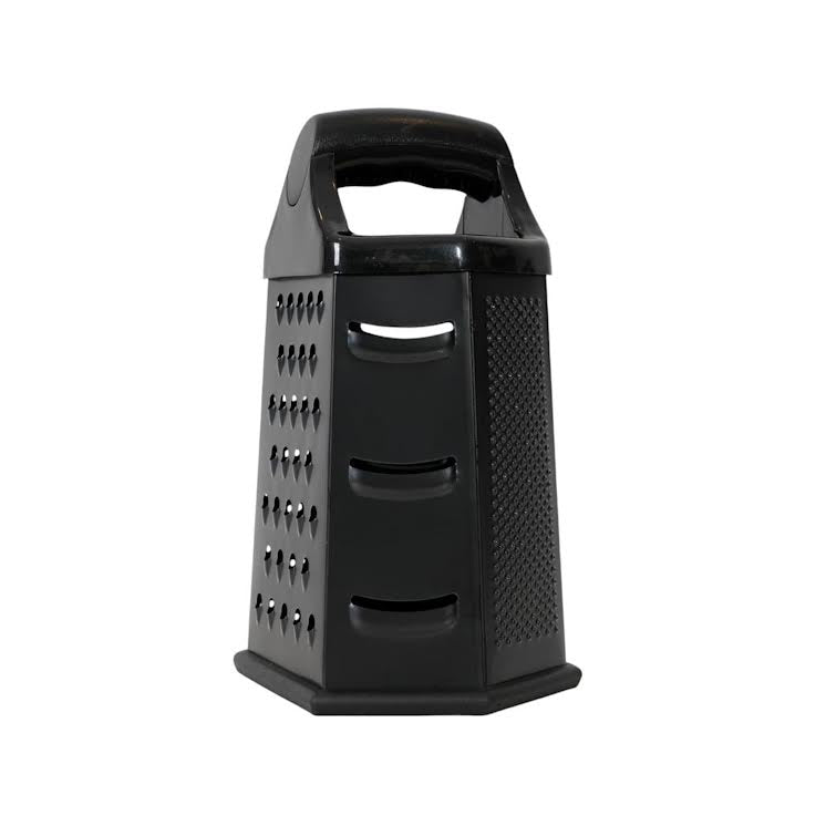 Kitchen Life 6 Sided Grater Black