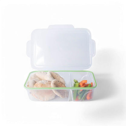 Otima 1.9Lt Flip-Top Division Lunch Box Clear