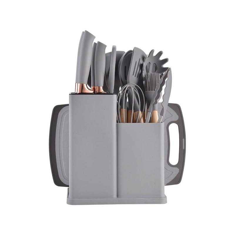 19 Piece Kitchen Utensil Set Grey