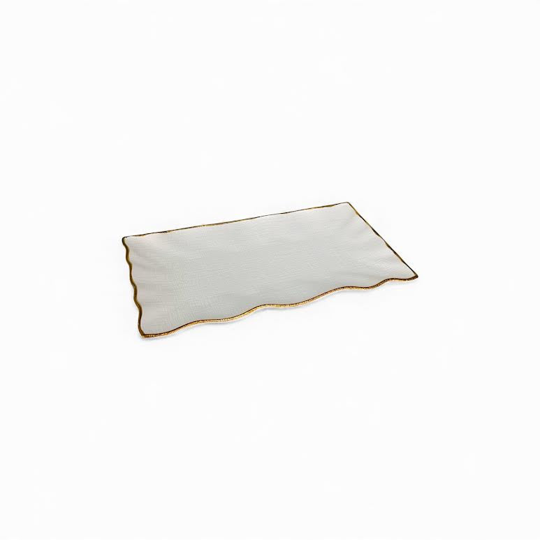 36.5 x 21cm Rectangular Platter White