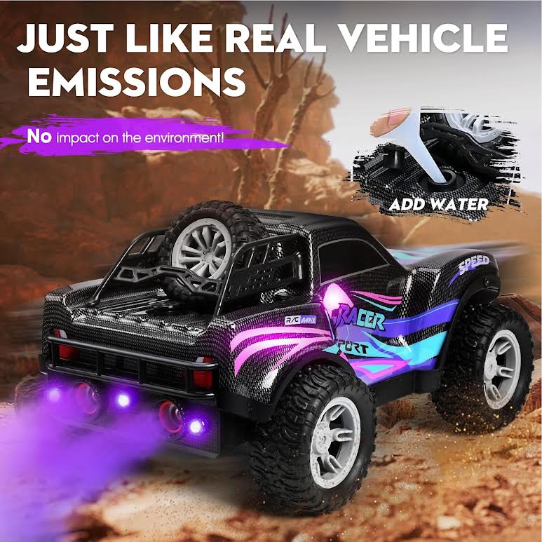 RC All Terrain Rechargeable Remote Control Double Spray Truck Multicoloured