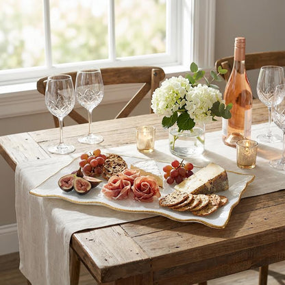 40.5 x 23cm Rectangular Platter White