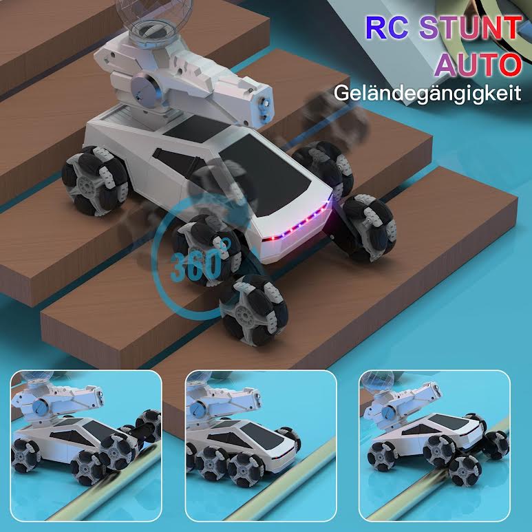 RC 2.4G Super Laser Speed Tank Fight Car Silver