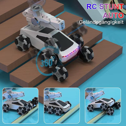 RC 2.4G Super Laser Speed Tank Fight Car Silver