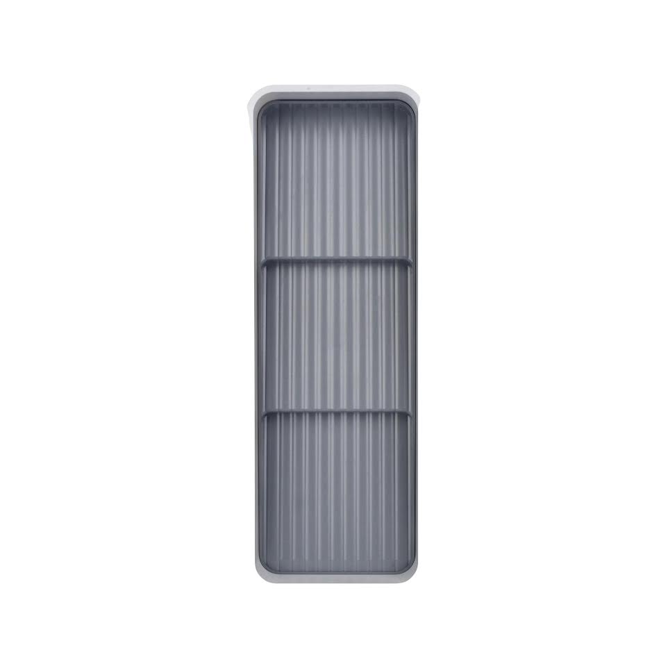 Aqua Expandable Spice Draw Organiser Tray Grey