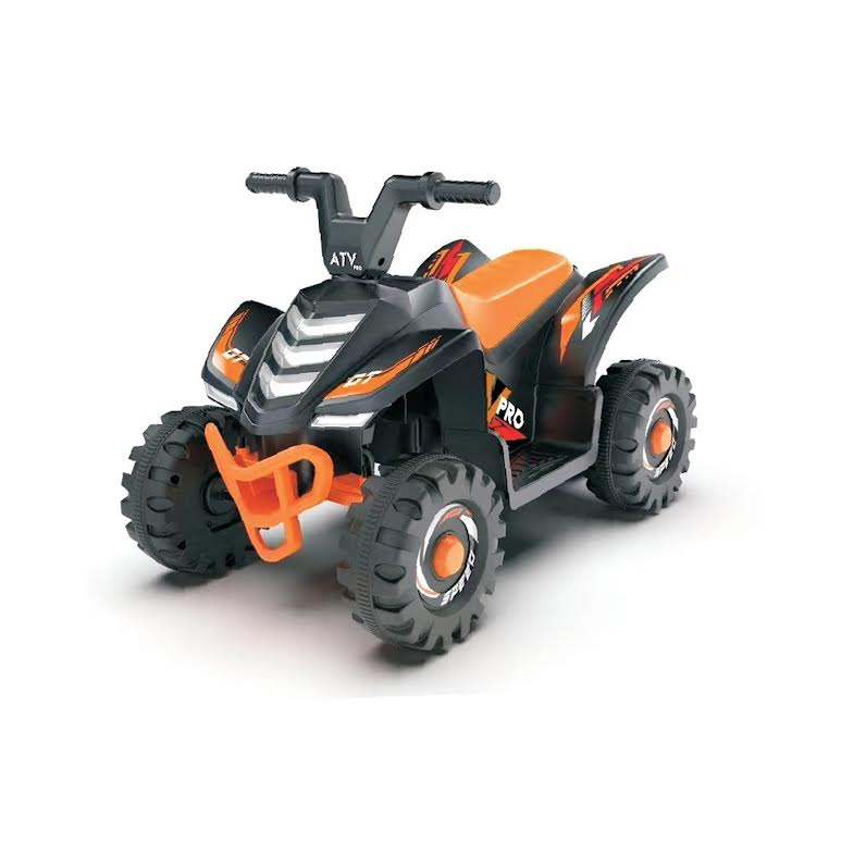 Kids Ride On 4 Wheel Bike Orange & Black