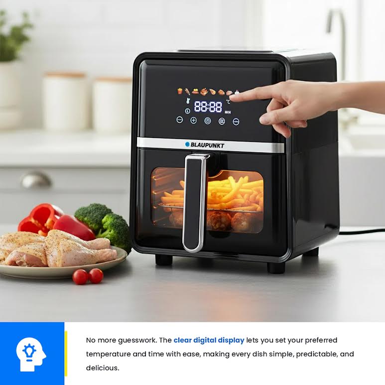 Blaupunkt 5L Digital Air Fryer Black