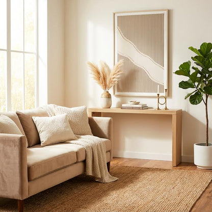 80 x 120cm Line Design Frame Cream