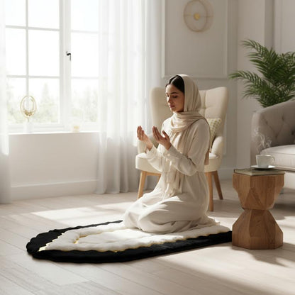Musallah Prayer Mat Black & White