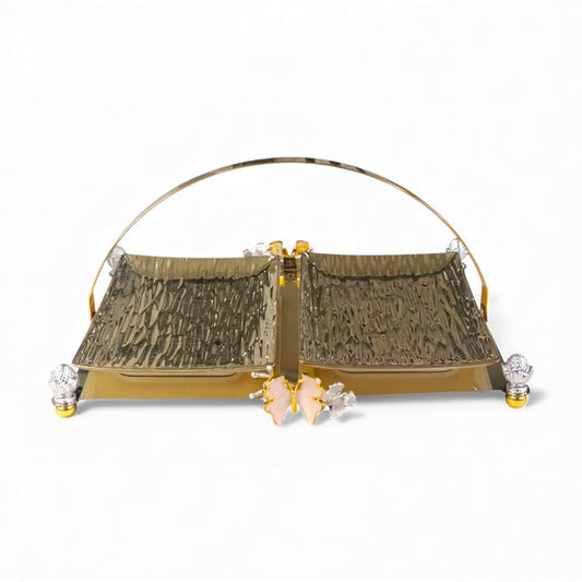 2 Piece Tray Gold