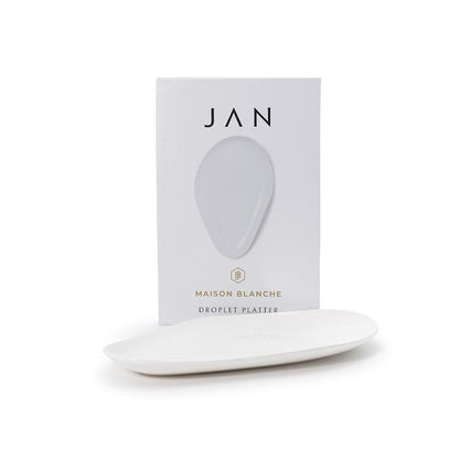 JAN Maison Blanche 36cm Droplet Platter White