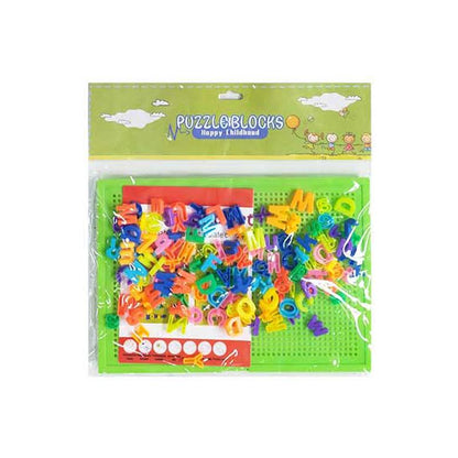 Puzzle Blocks Alphabet Set Green