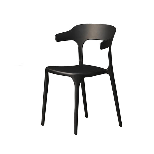 Modern Accent Chair with Armrests - Black