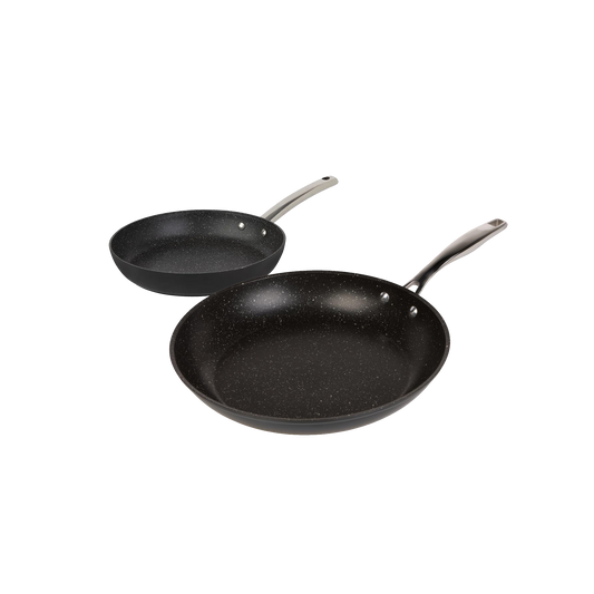 Leydi Mia 2 Piece Frying Pan Combo Black