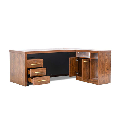 Exotic Designs Office Desk Walnut