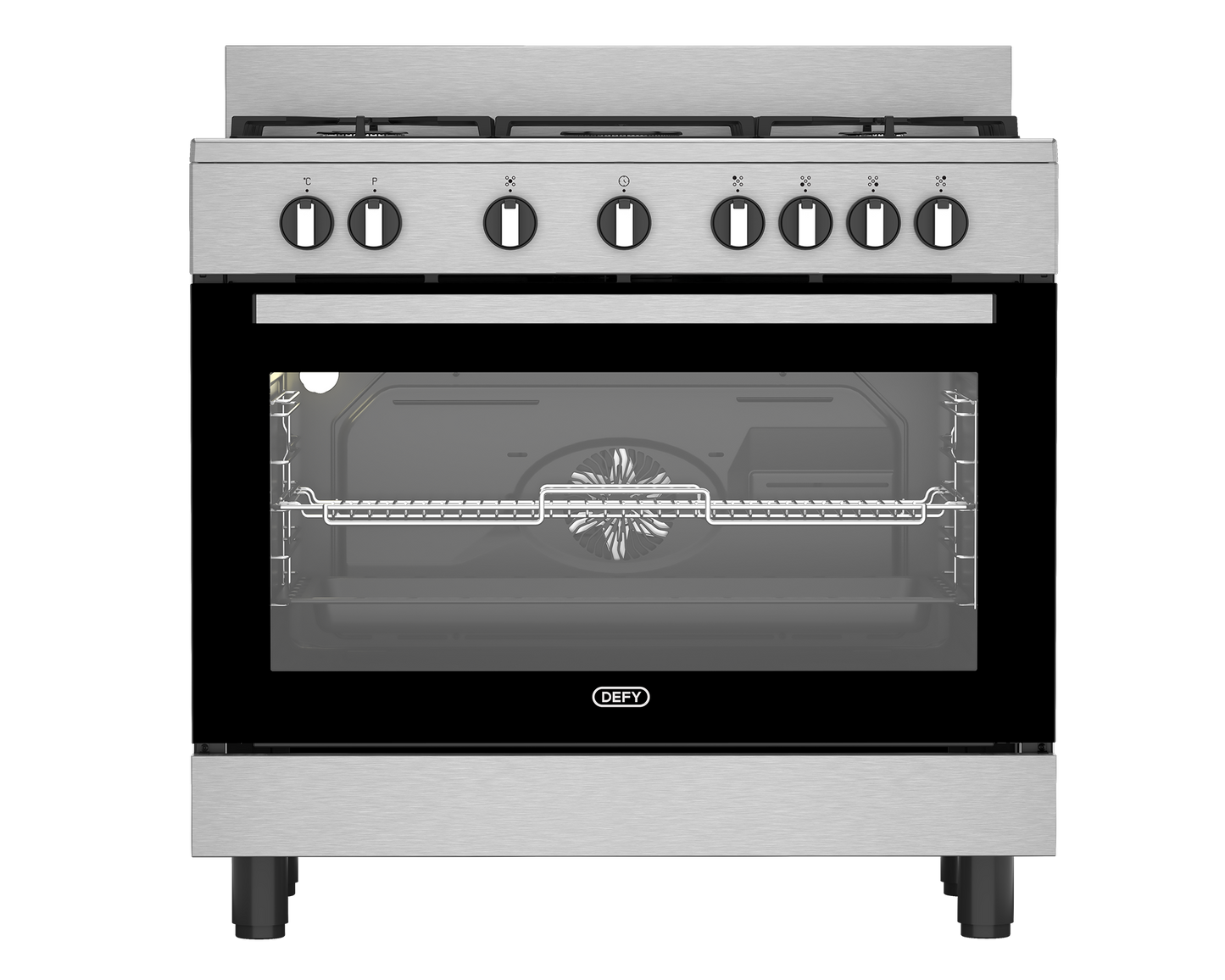 Defy 90cm Freestanding Gas Cooker Inox
