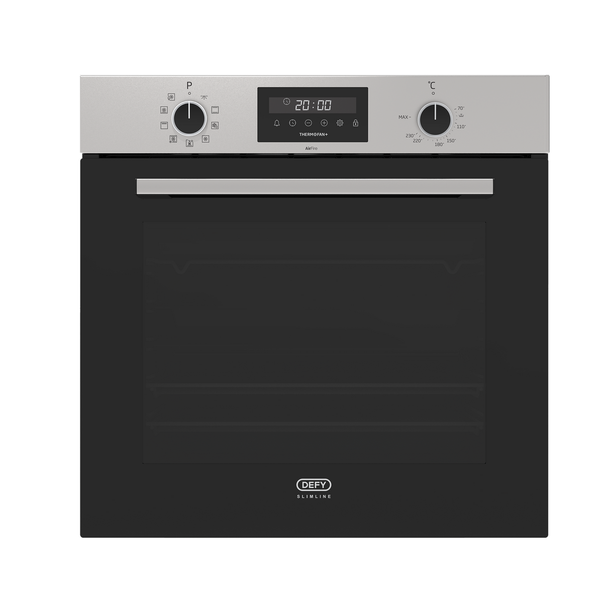 Defy 60cm Built-In Oven with Thermofan+ & AirFire Inox