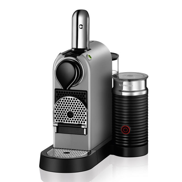 Nespresso CitiZ Automatic Espresso Machine with Aeroccino Milk Frother - White