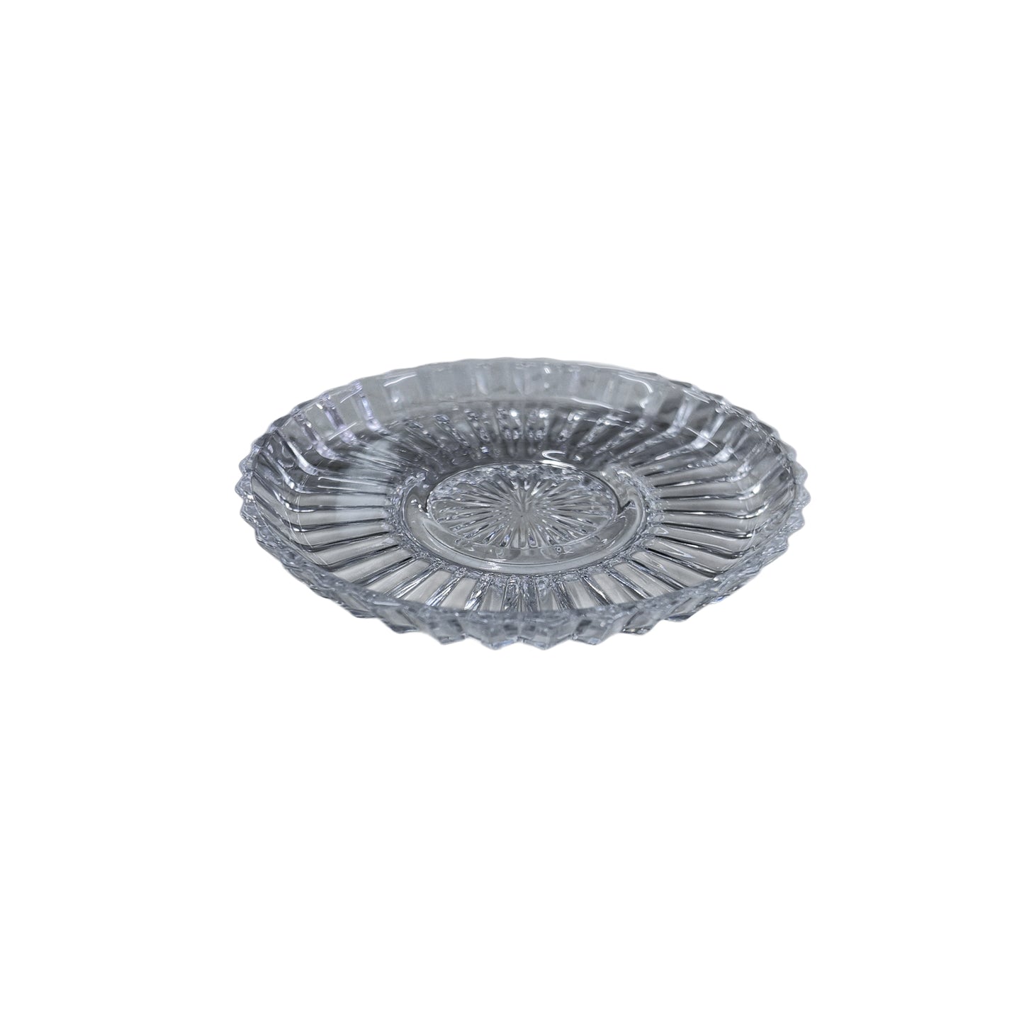 Pasabahce 6 Piece Crystal tea plate