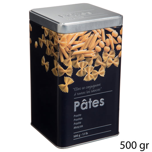 Five Pasta Canister Black