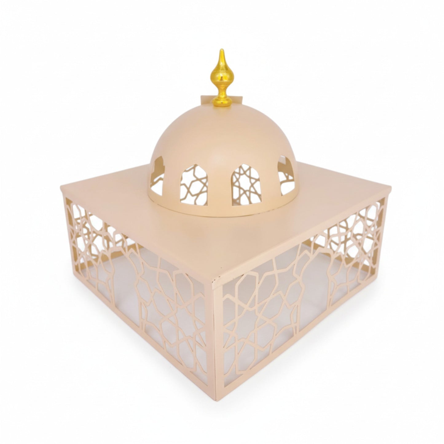 Square Islamic Snack Server Cream