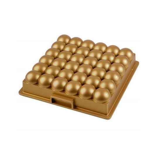 Leydi Square Bubble Cake Mould Gold
