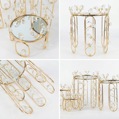 4 Piece Cake Stand Set Gold