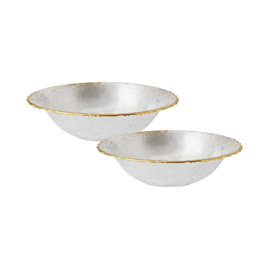 Kitchen Life 2 Piece Glass Bowl Set Clear