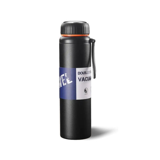 Kitchen Life Insulated Stainless Steel Sports Fitness Portable Water Bottle Black