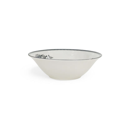 Kitchen Life 16cm Ceramic Design Ceramic Dessert Bowl White