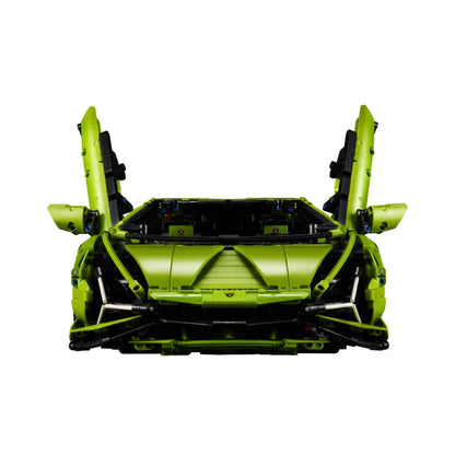 Car 3696 Piece Building Block Set Green