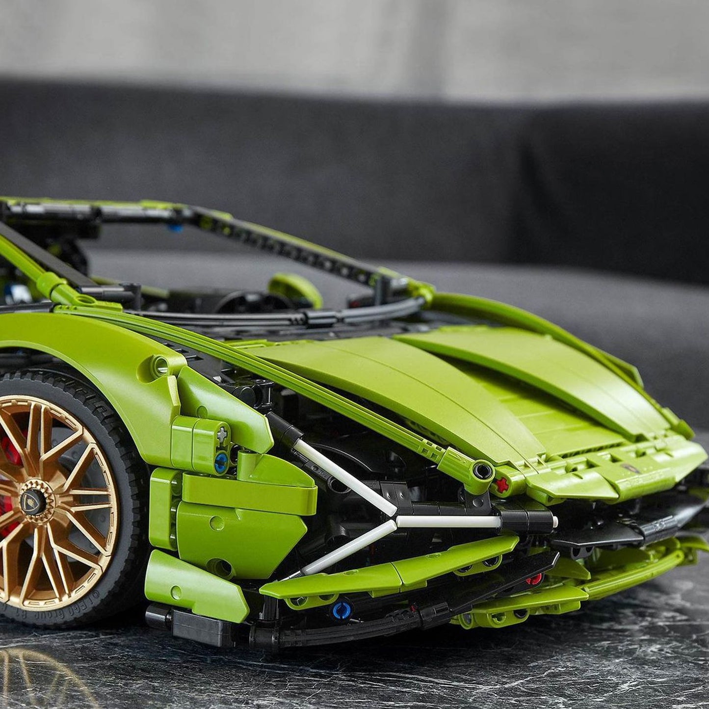 Car 3696 Piece Building Block Set Green