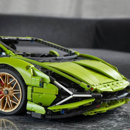 Car 3696 Piece Building Block Set Green