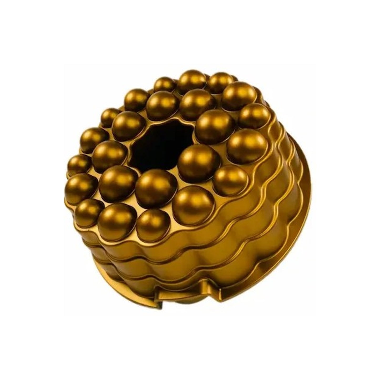 Leydi Round Bubble Cake Mould Gold