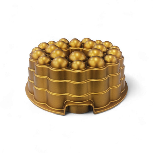 Leydi Round Bubble Cake Mould Gold