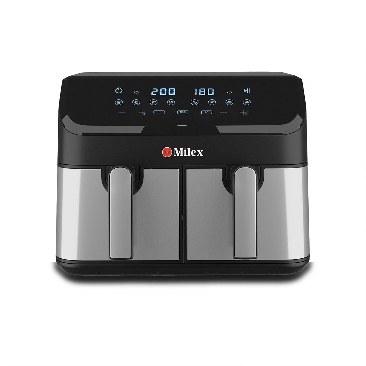 Milex 9Lt Dual Airfryer Silver