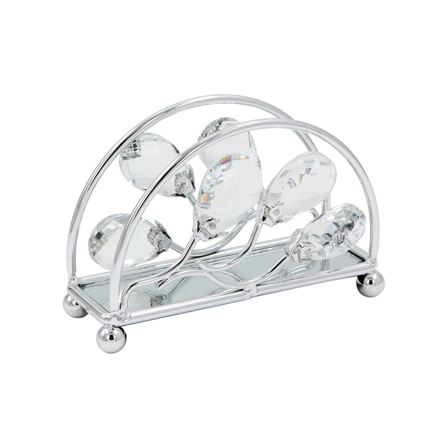 Rounded Napkin Holder Silver