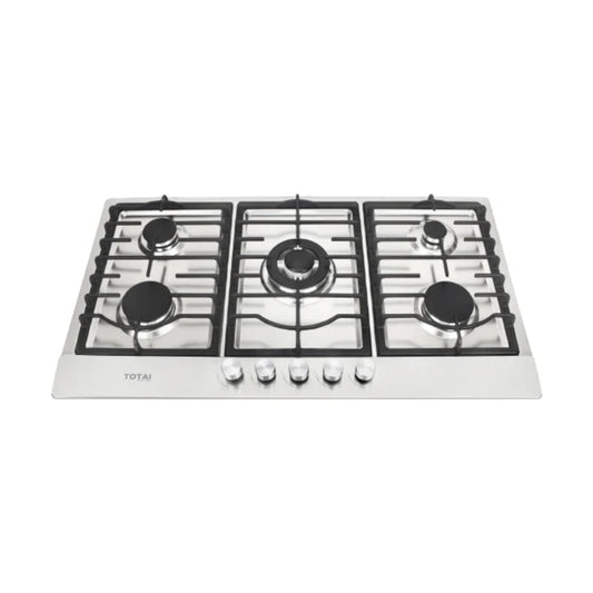 Totai 5 Burner Gas Hob 90CM - Stainless Steel