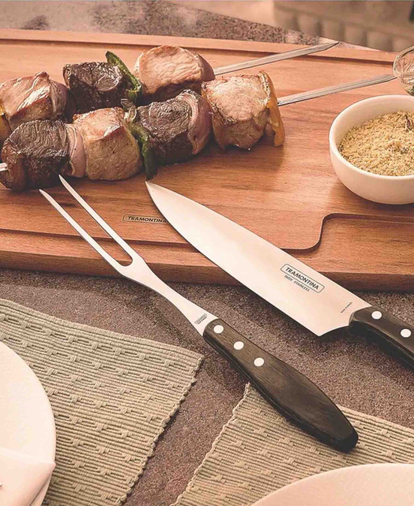 Tramontina Carving Fork - Brown