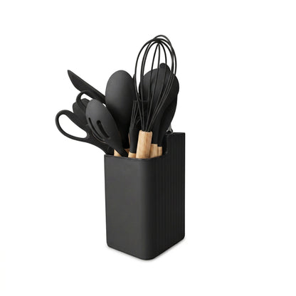 CH 18 Piece Silicone Kitchen Utensil Set - Black